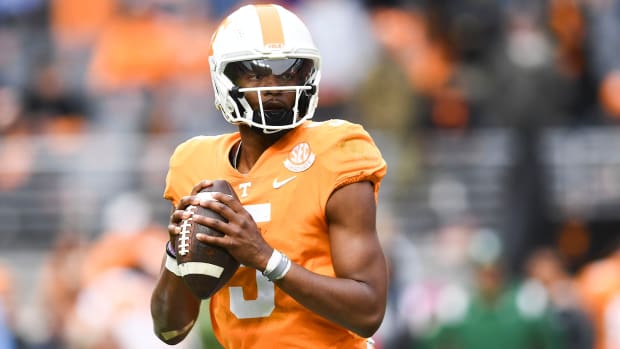 Tennessee quarterback Hendon Hooker was selected in the third round by the Lions.
